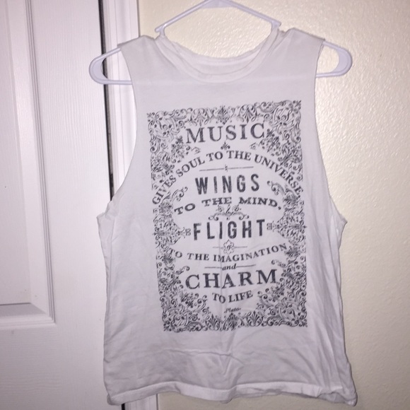 White Muscle Tee - Picture 1 of 2